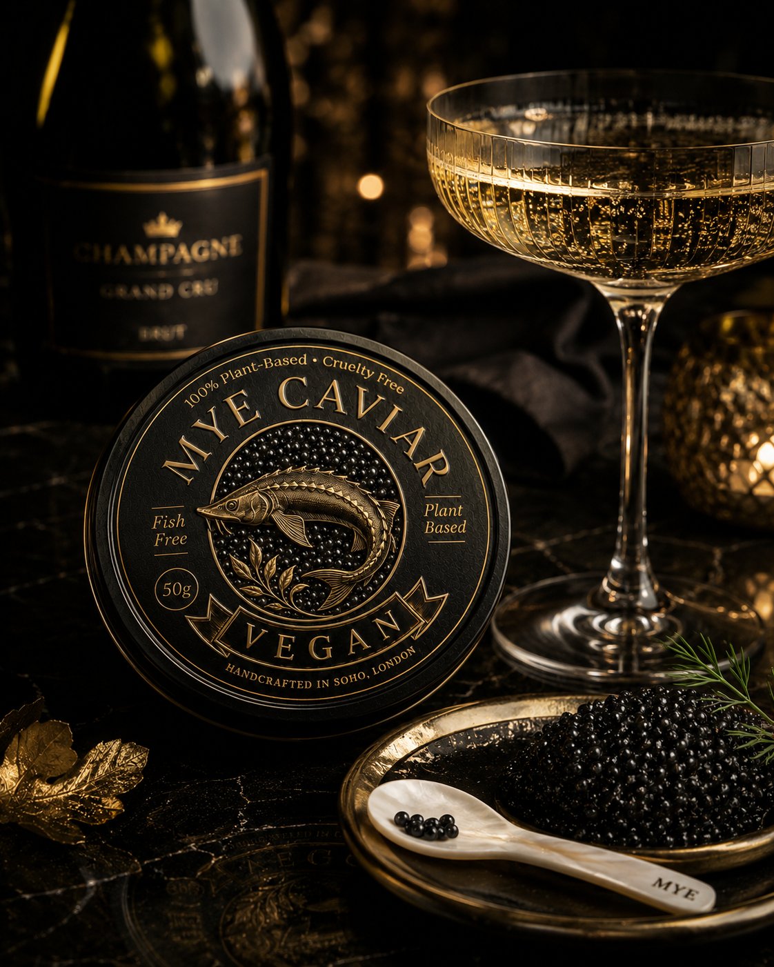Mye with champagne